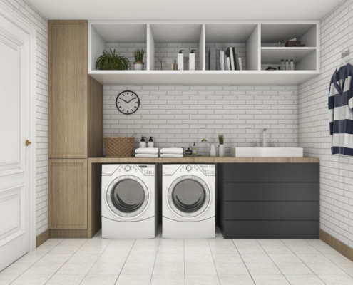 laundry room cabinets