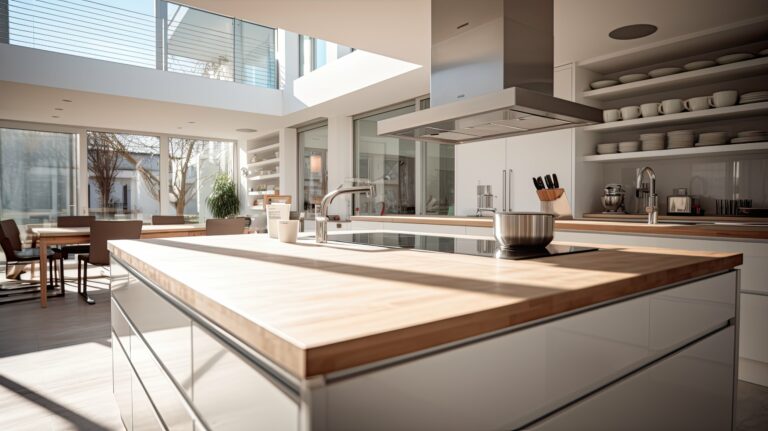 minimalist blurred hdri interior