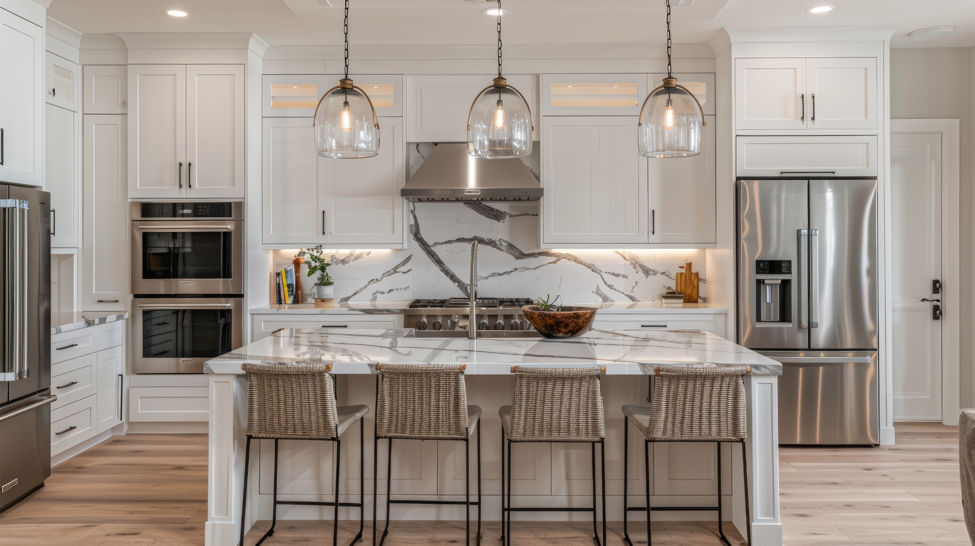 Modern Kitchen with Shaker Cabinets