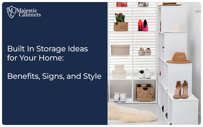 Built-in storage solutions maximize space with stylish and functional home organization