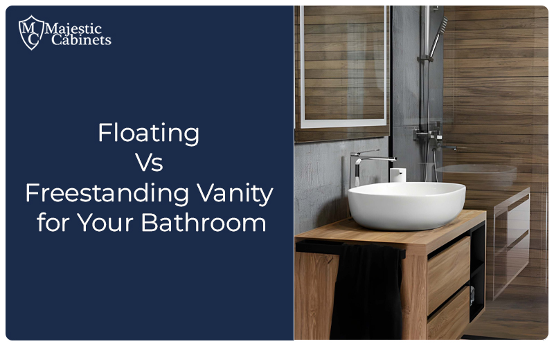 Floating and freestanding vanities offer different storage, style, and space benefits