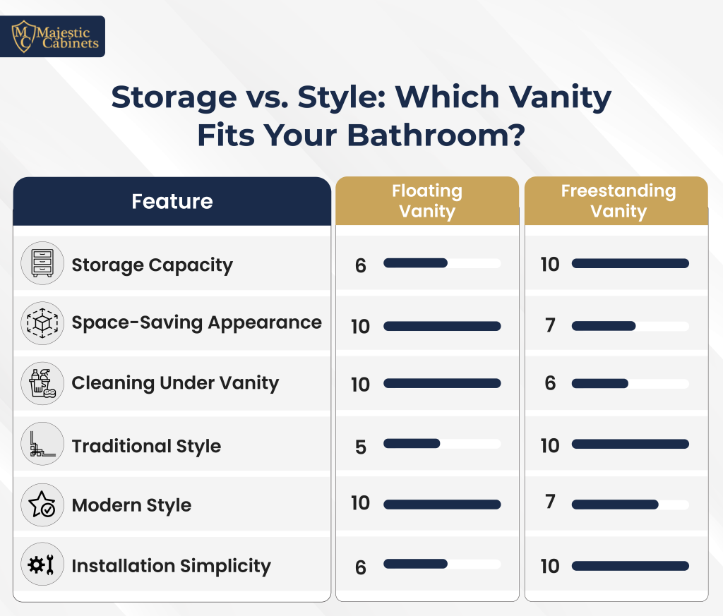 Storage vs style which vanity fits your bathroom