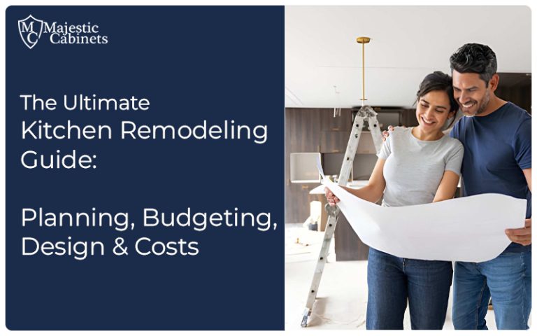 Modern kitchen remodel guide showcasing custom cabinets, countertops, and new layout.