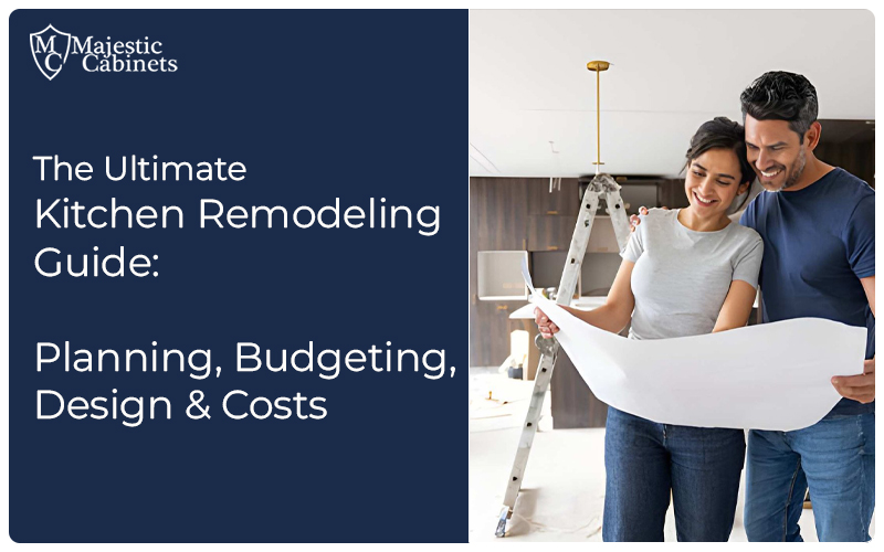 Modern kitchen remodel guide showcasing custom cabinets, countertops, and new layout.