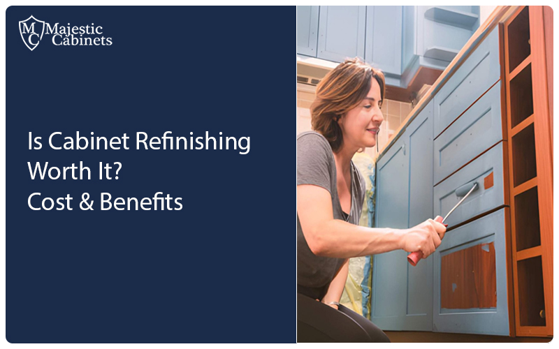 Cabinet refinishing gives existing kitchen cabinets a fresh updated look