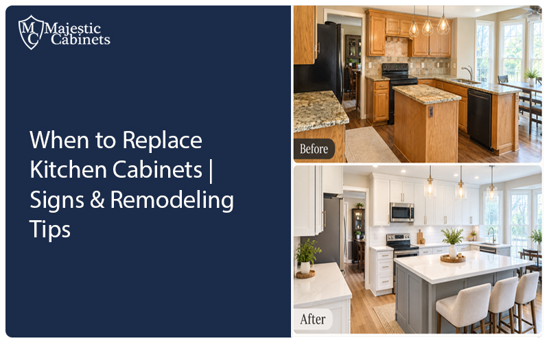 When to replace kitchen cabinets with signs of damage, wear, and poor storage