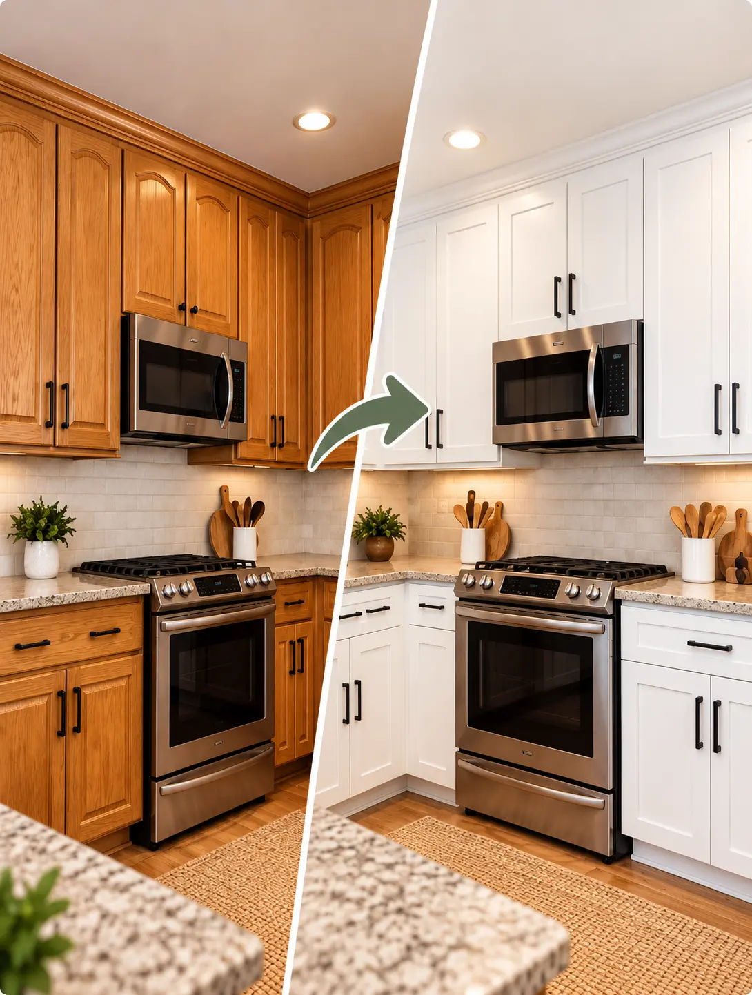 Cabinet Refacing Before and After