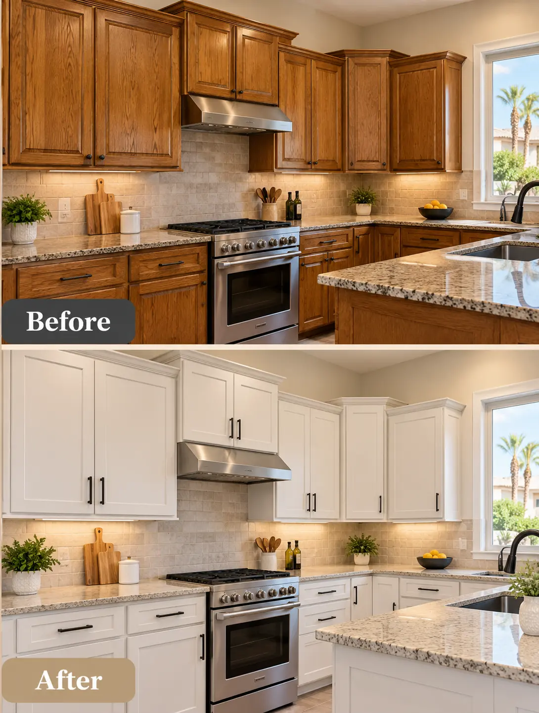 Cabinet Refacing Before and After